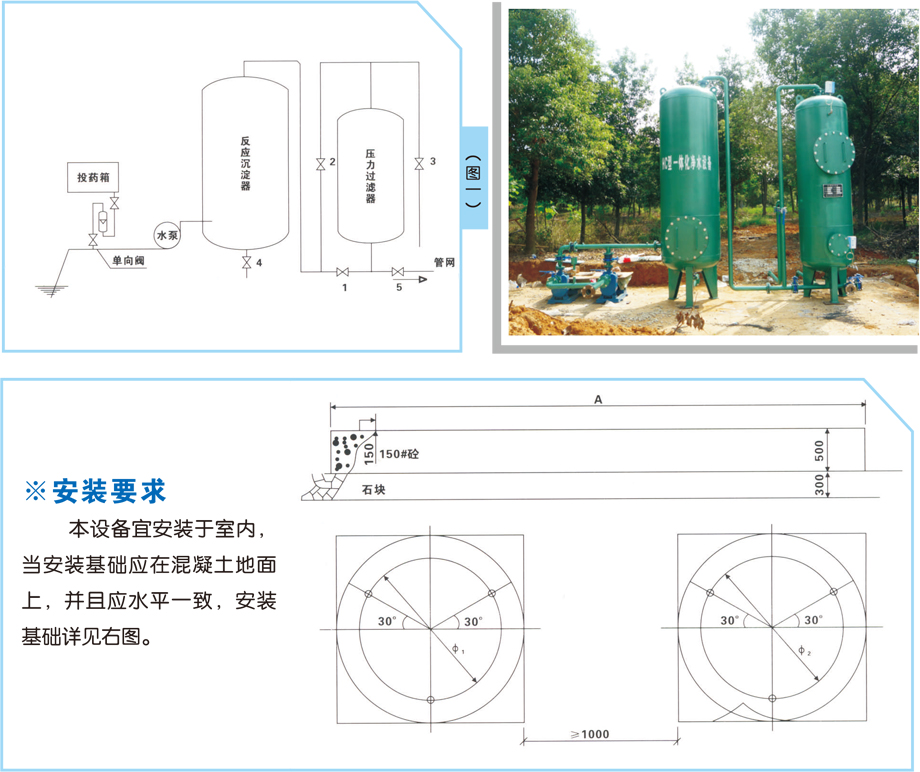 組合式一體化凈水設(shè)備安裝要求